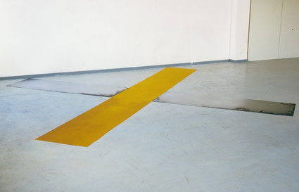 Pigment en metaalplaten 340x400cm 1987