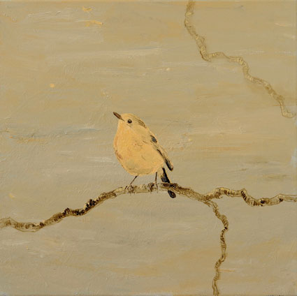 Bird on a Branch 50x50cm acrylic op canvas 2026