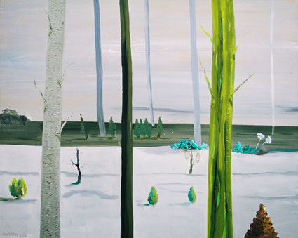 Tijd tussen licht en donker 80x100cm olie op doek 2000 (Collectie kunstuitleen Breda)