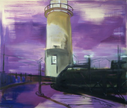 Avondlicht 105x125cm olie op doek 1997 (Collectie Kunstuitleen Breda). Basisstipendium, Fonds voor Beeldende Kunsten Vormgeving en Bouwkunst Amsterdam 1999