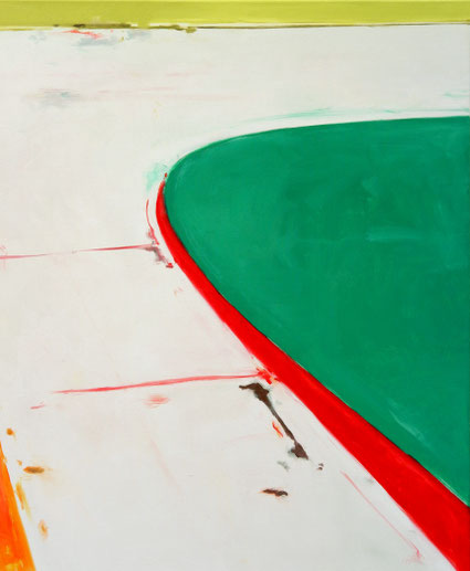 Dutch Field with Curve 97x80cm olie op canvas 2021
