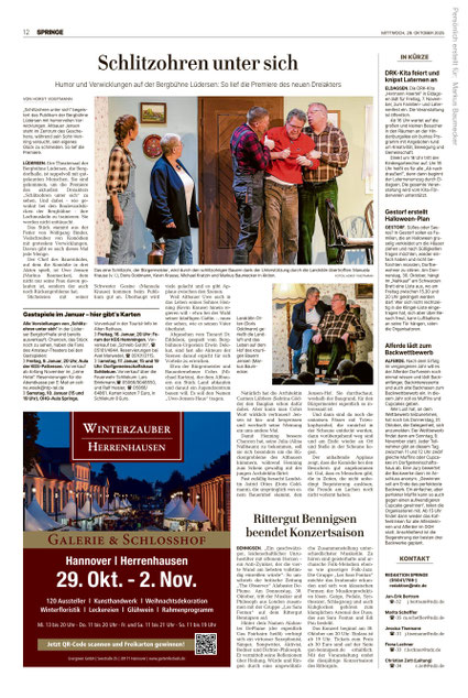 Quelle: Neue Deister Zeitung vom 29.10.2025