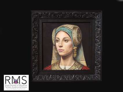 Portrait of a lady in Renaissance style, depicting the Lady of Elche—an idealized interpretation of the famous figure from Iberian and Greco-Iberian art.