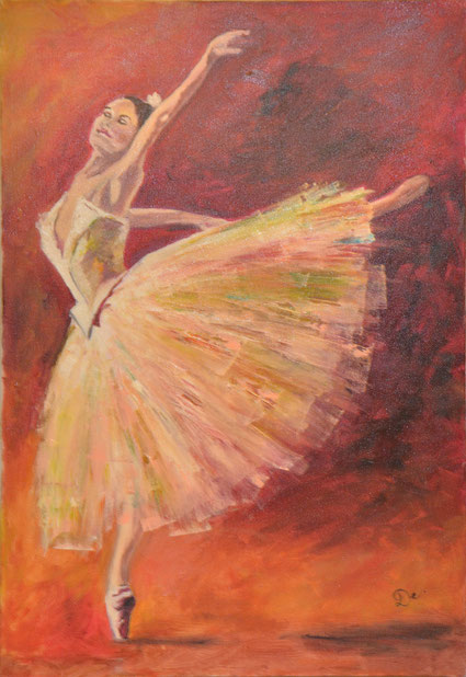 Ballerina omaggio a Andrew Atroshenko - Olio su tela 35x50cm