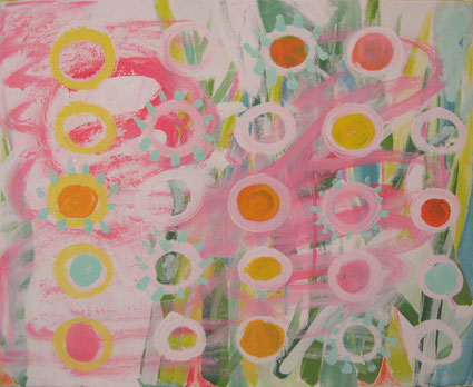 spring is here. 60 x 50 cm. mischtechnik. © SKA 2015. alle rechte vorbehalten. all rights reserved.