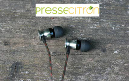 Presse Citron :  test écouteurs intra auriculaires Erdre D101G "L’Erdre D101G présente un rapport qualité-prix intéressant et signe une entrée en matière réussie pour la marque française Erdre Audio, nouvelle venue sur le marché de l'audio nomade"