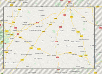 zone d'intervention des Menuiseries Lethu sur le 79, 86 et 16