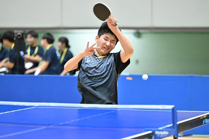 柴田洸（星槎中）は決定力の高い両ハンドで8強入りの快進撃©卓球レポート／バタフライ