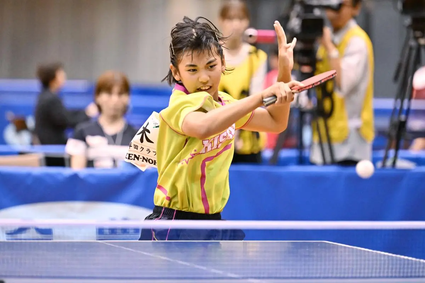 ホープス女子　第３位：三木梢愛（岸田クラブ）　©卓球レポート／バタフライ
