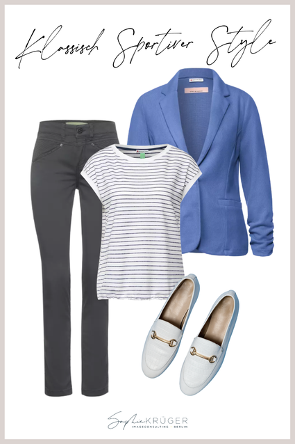 Smart Casual Business-Outfit Stoffhose und Jerseyblazer