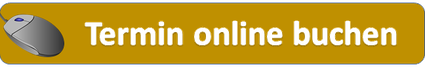 Termin online buchen mit goldigem Hintergrund und einer grauen PC-Maus.
