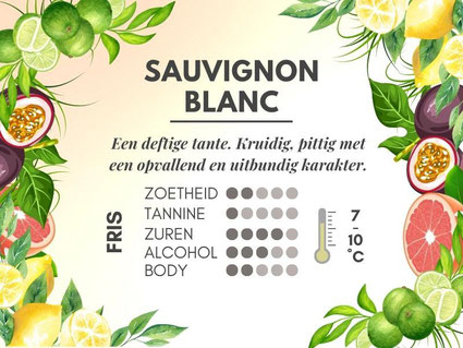 Verschil Chardonnay en Sauvignon Blanc - Smaakprofiel Sauvignon Blanc