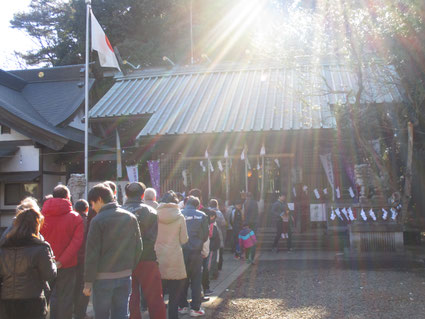 初詣は狛江の伊豆美神社に行きました！