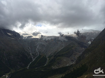 Saas Fee Panorama ab Hannig