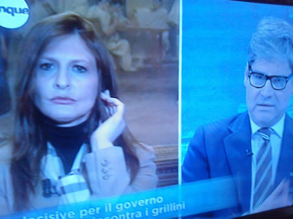 La senatrice Maria Spilabotte intervistata a Mattino Cinque da Del Debbio