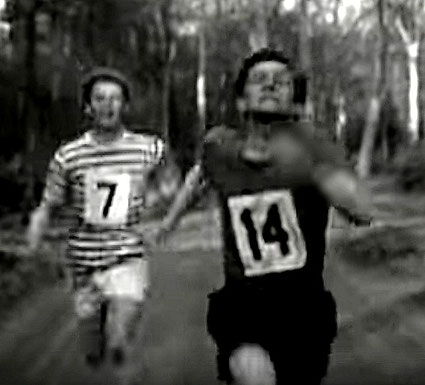 Image du film de Tony Richardson (1962) :  "The Loneliness of the Long Distance Runner 