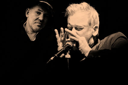 Gastieren einmal mehr in Grebin: Georg Schroeter (links) und Marc Breitfelder.