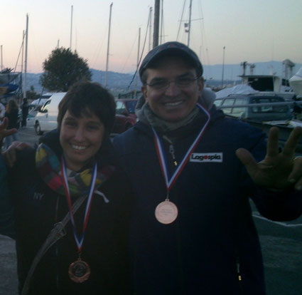 Sara Puma e Umberto Cocuzza terzi alla Ski Voile di Antibes 2016