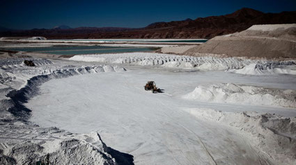 Salar où est extrait le lithium en Amérique du Sud