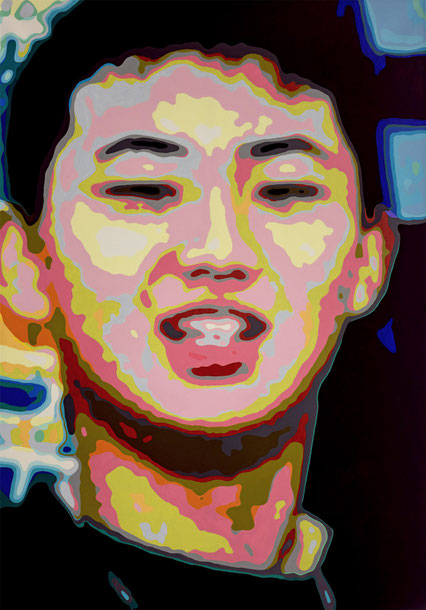 "Teenager 3 (Kim)", 2022, acrylic on canvas, 200x140 cm