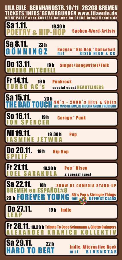 November Programm