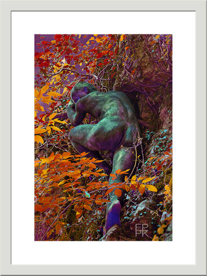 Exponattitel: Human Nature - Exponatgröße: 60 x 80 - Art: männl. Akt / Psychedelischer Fotorealismus - © by Pelz Kreativ 2021