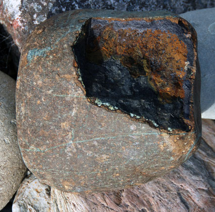 Stone on the Arahura River