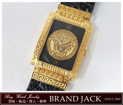 美品】VERSACE ヴェルサーチ 腕時計 ゴールド 煩わし メデューサ 美品】VERSACE ヴェルサーチ 腕時計 ゴールド 煩わし メデューサ