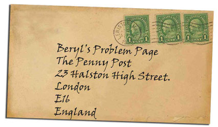 Vintage postcard addressed to Beryl's Problem Page
