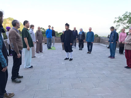 Qigong Wissensvermittlung durch den Abt im Kloster in China