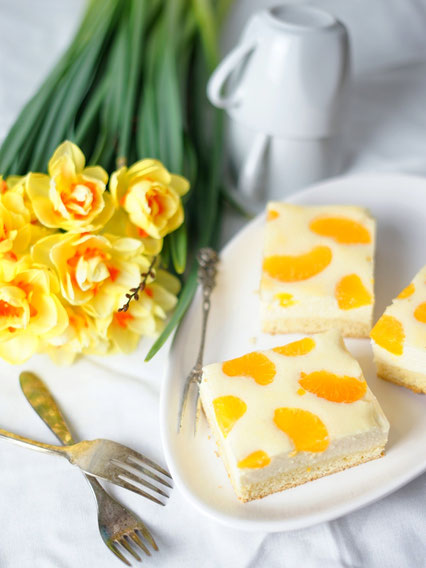 Mandarinenkuchen - Mandarine curd cake