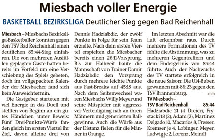 Bericht im Miesbacher Merkur am 23. Oktober 2024 - Zum Vergrößern klicken
