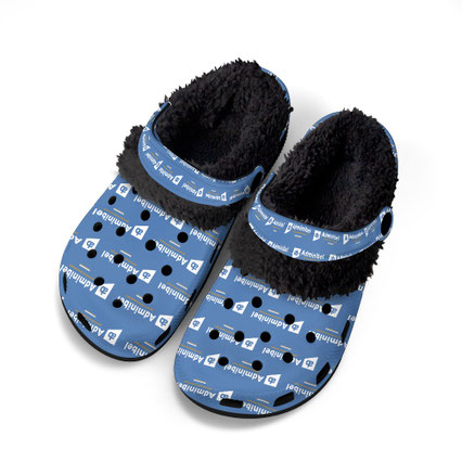 Winter crocs fluffy warm met logo laten maken en personaliseren
