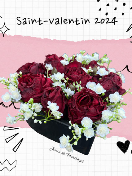 saint-valentin-roses-rouges-artificielles-haut-de-gamme