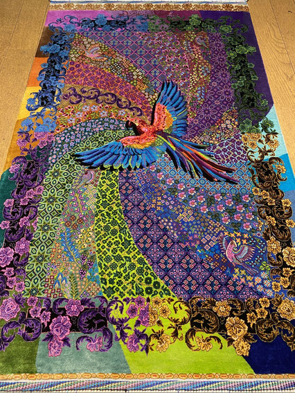 QUM silk 96x61  BAHRAM 工房　　No:ARS-249　