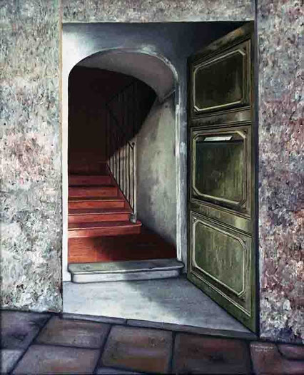 Portal 1995, óleo sobre lienzo 73X60 cm