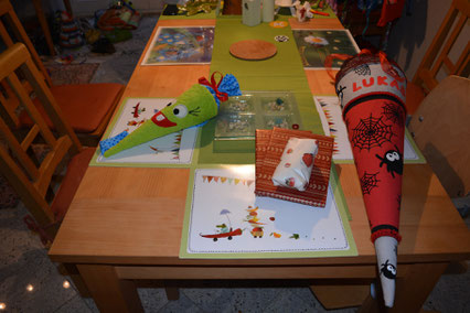 ... erster Schultag im Hause Hanke.