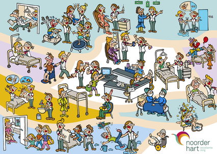 Dirk Van Bun Illustraties & Vormgeving - Ziekenhuis Noorderhart - Do's & Don'ts voor personeel
