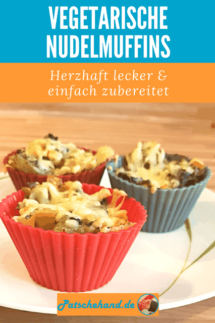Grafik meiner Baby-led Weaning-Nudelmuffins für Pinterest bzw. zum Teilen auf facebook
