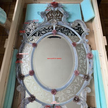 Categoria specchi Veneziani di Fabbrica Lampadari Murano