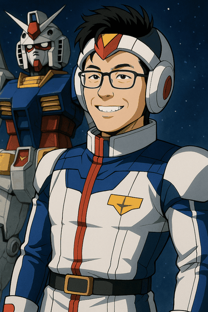 ChatGPTに作ってもらった私とガンダム風のロボット
