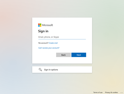 Example: A legitimate login window from Microsoft 365.