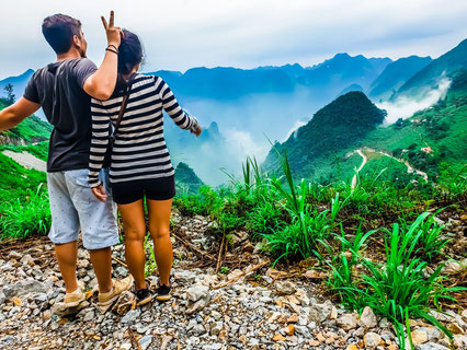 Aussicht am Ha Giang Loop