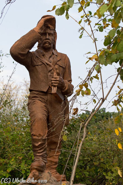 Statue von David Livingstone im Mosi oa Tunja National Park