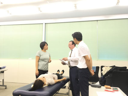 八木の実技試験の様子
