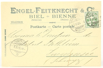 Engel-Feitknecht Postkarte 1904 © engel-art.ch