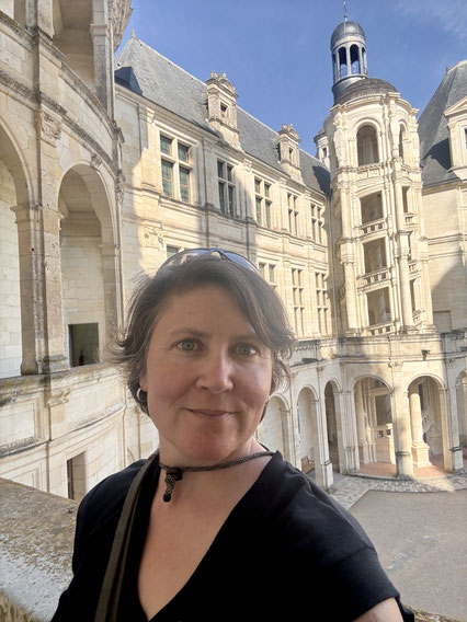 Diane at the Chateau de Chambord in the Loire Valley, Summer 2026