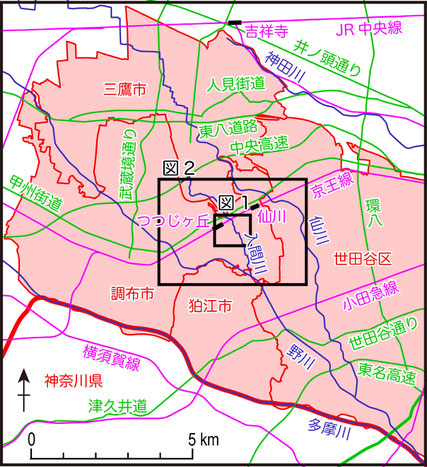 図　つつじヶ丘の位置図