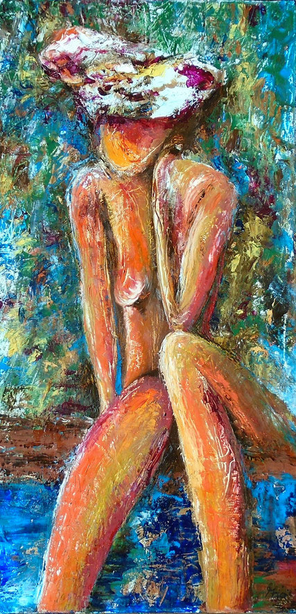 "Meermaid" - Öl auf Leinwand - 40 x 60