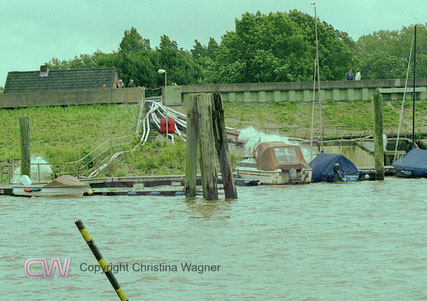 THW-Einsatz Glückstadt Juli 2002, Starkregenereignis